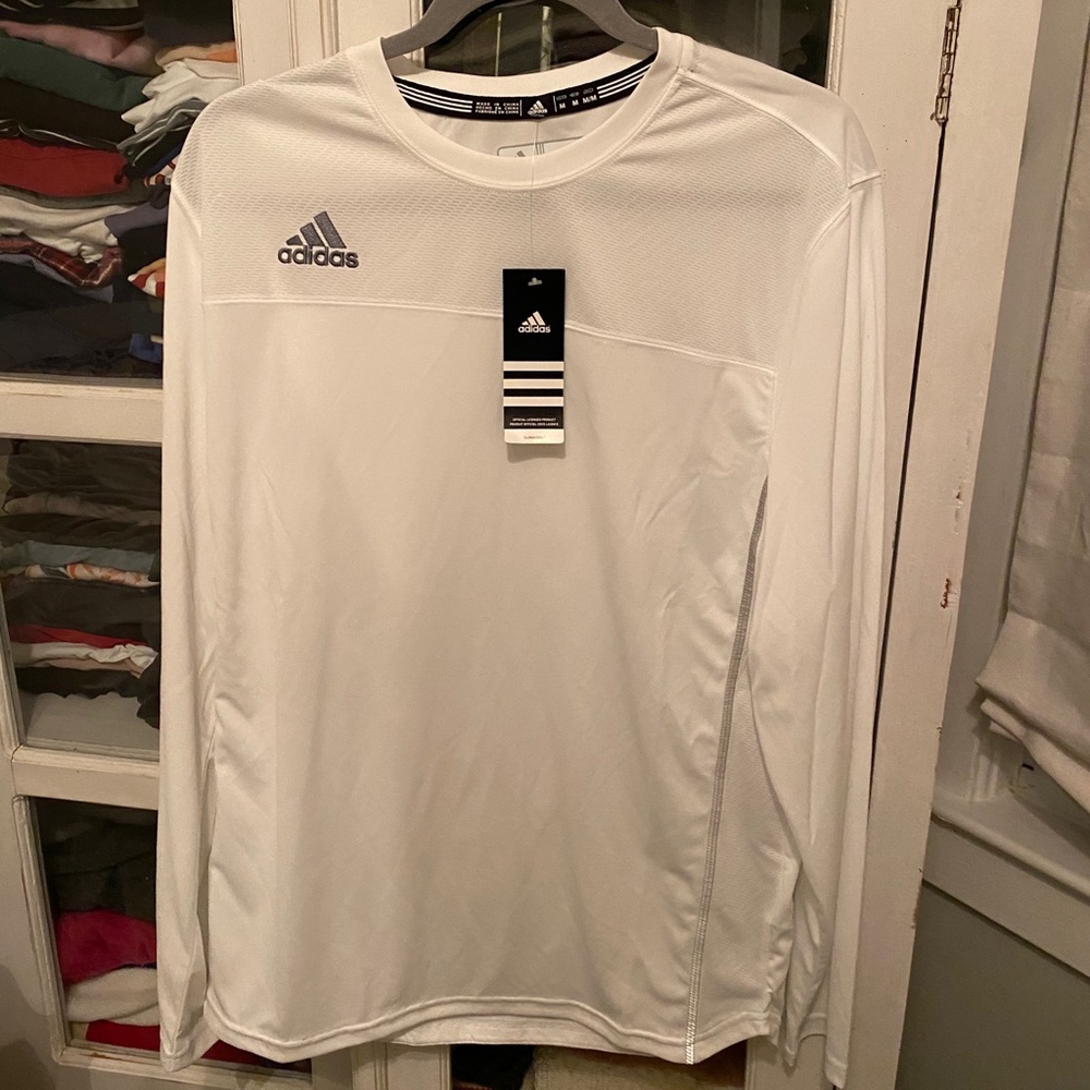 NWT adidas white long sleeve